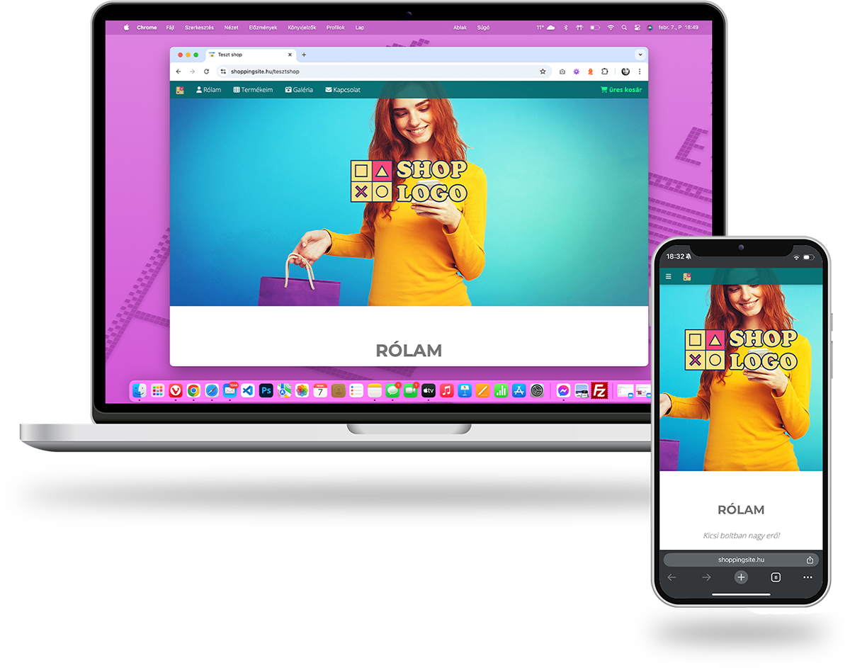 Komplett weblap és webshop rendszer egyben kis, közepes és nagyvállalkozásoknak is